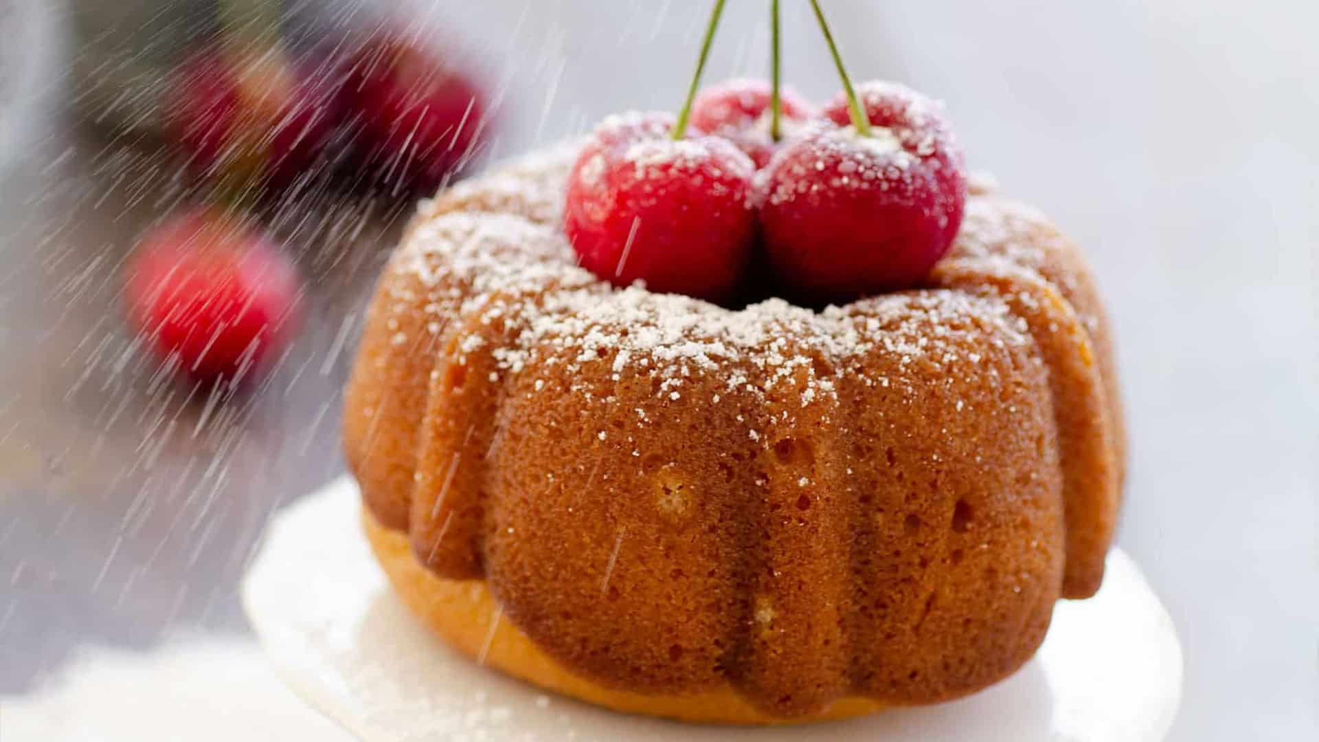 Cherry and Rum Cake.