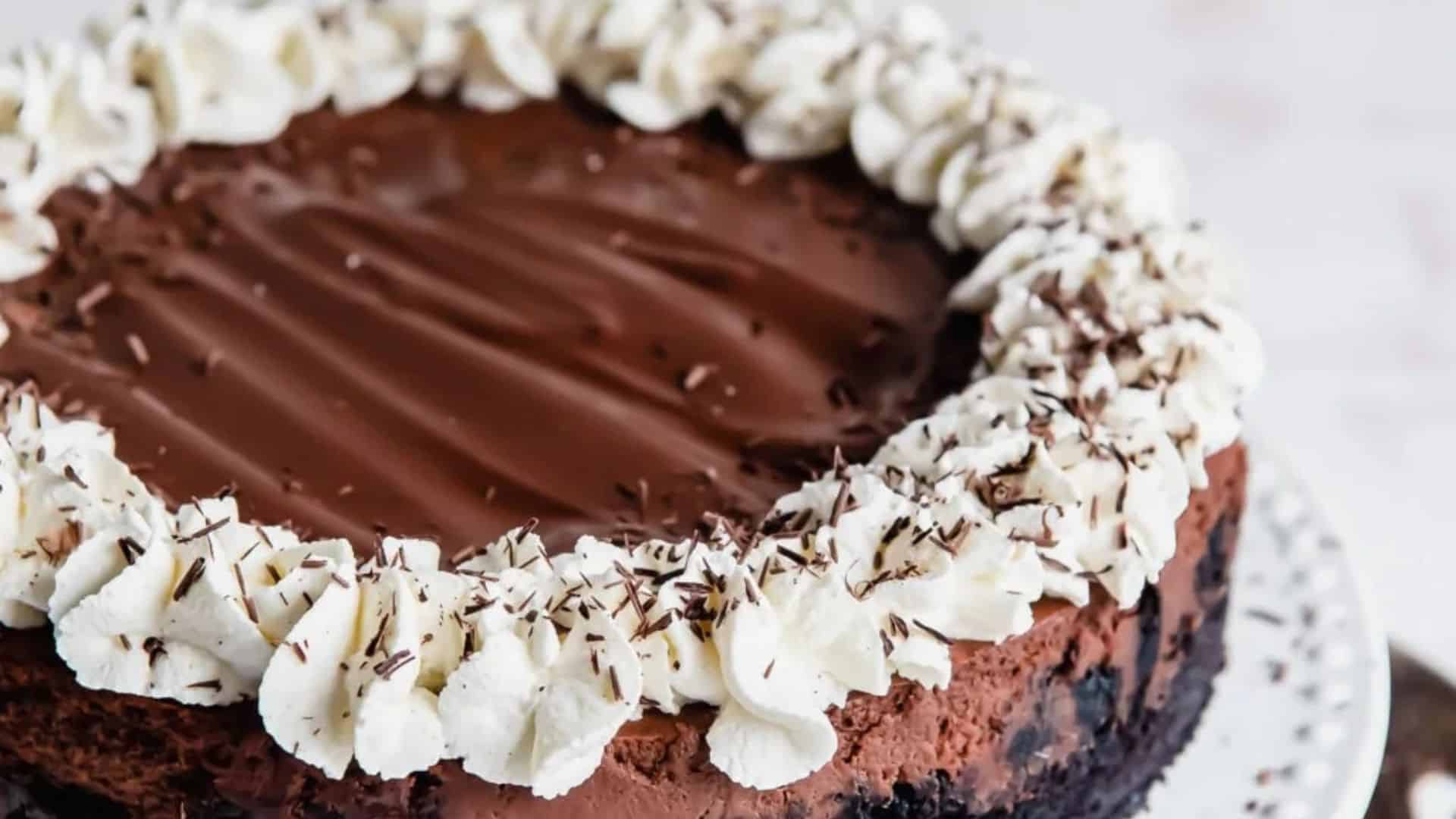 Chocolate Cheesecake.