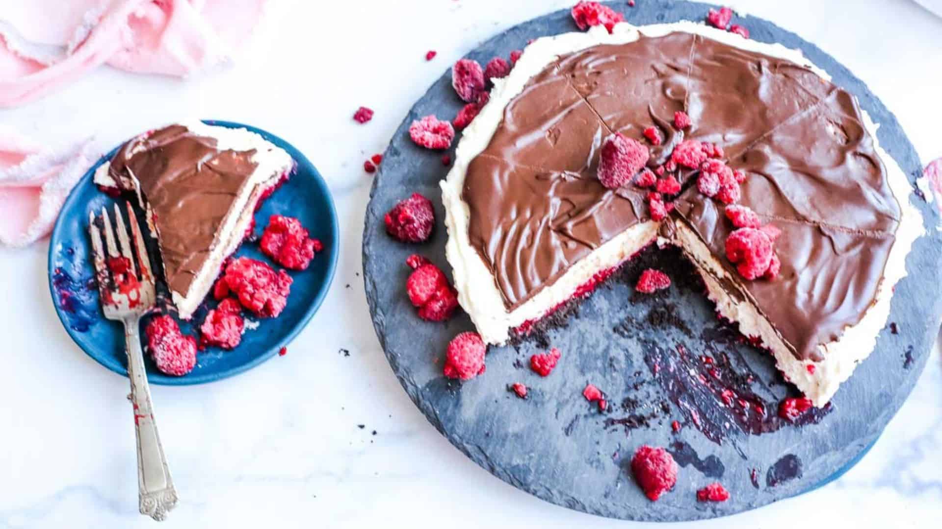 Chocolate Raspberry Pie.