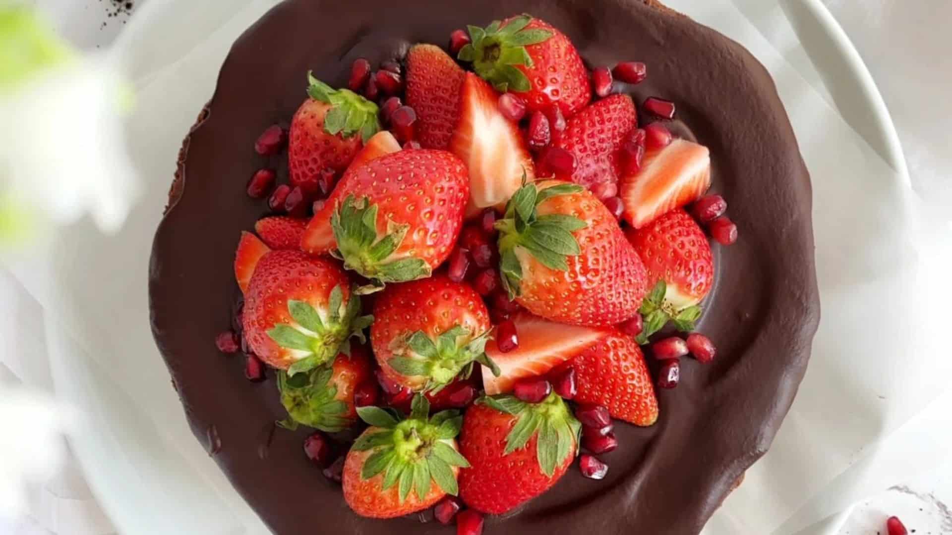 Chocolate Ricotta Cheesecake.