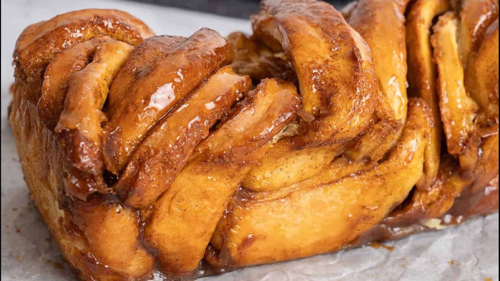 cinnamon babka close up