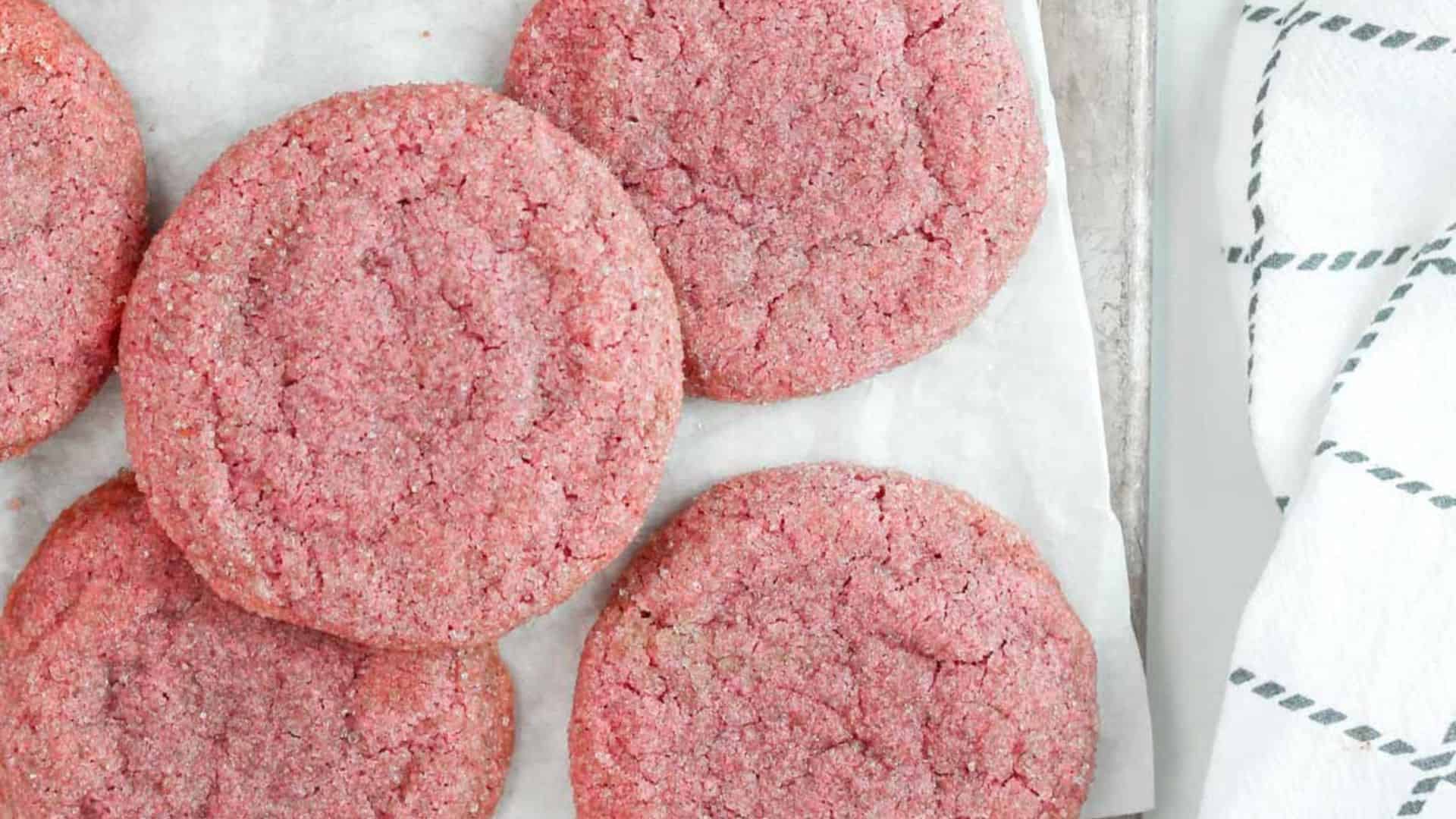 Pink Sugar Cookies.