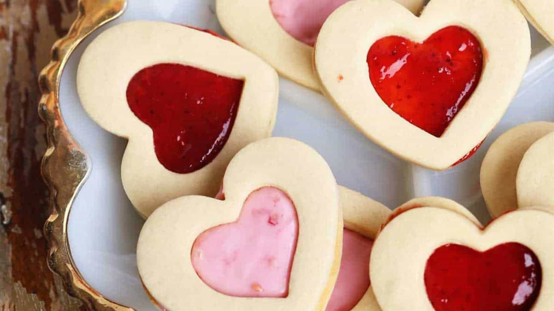 Raspberry Cookie Sandwiches.