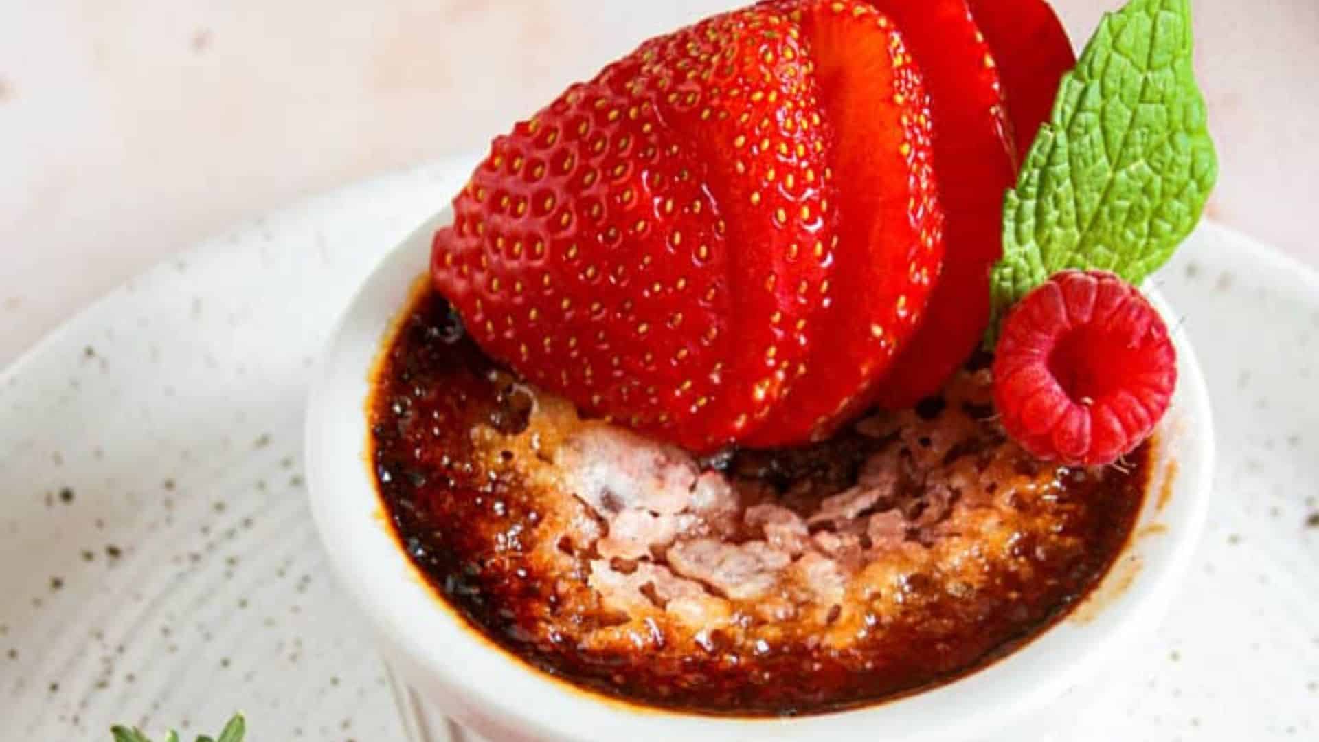 Red Velvet Creme Brulee.