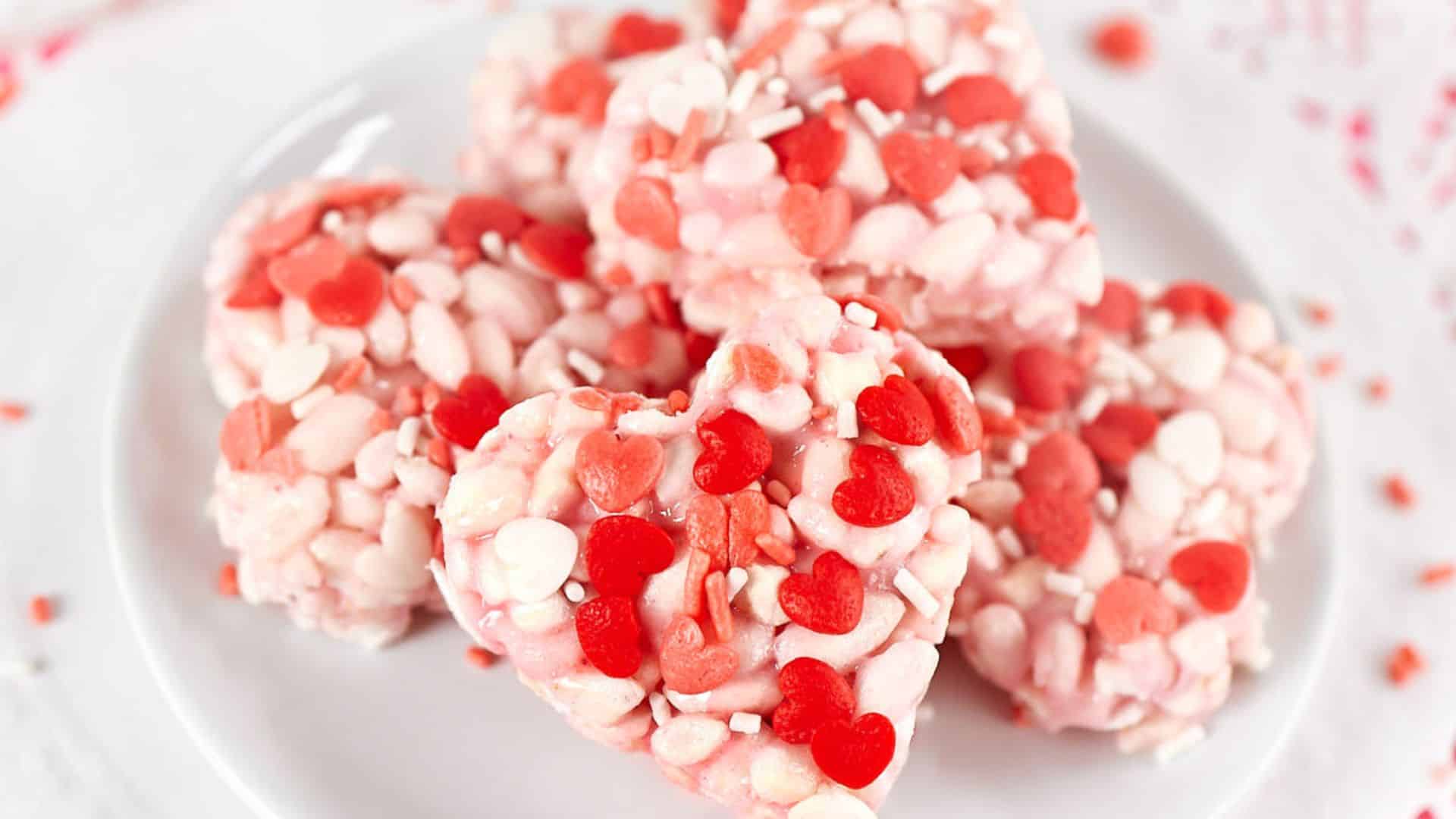 Valentine's Rice Krispie Treats.