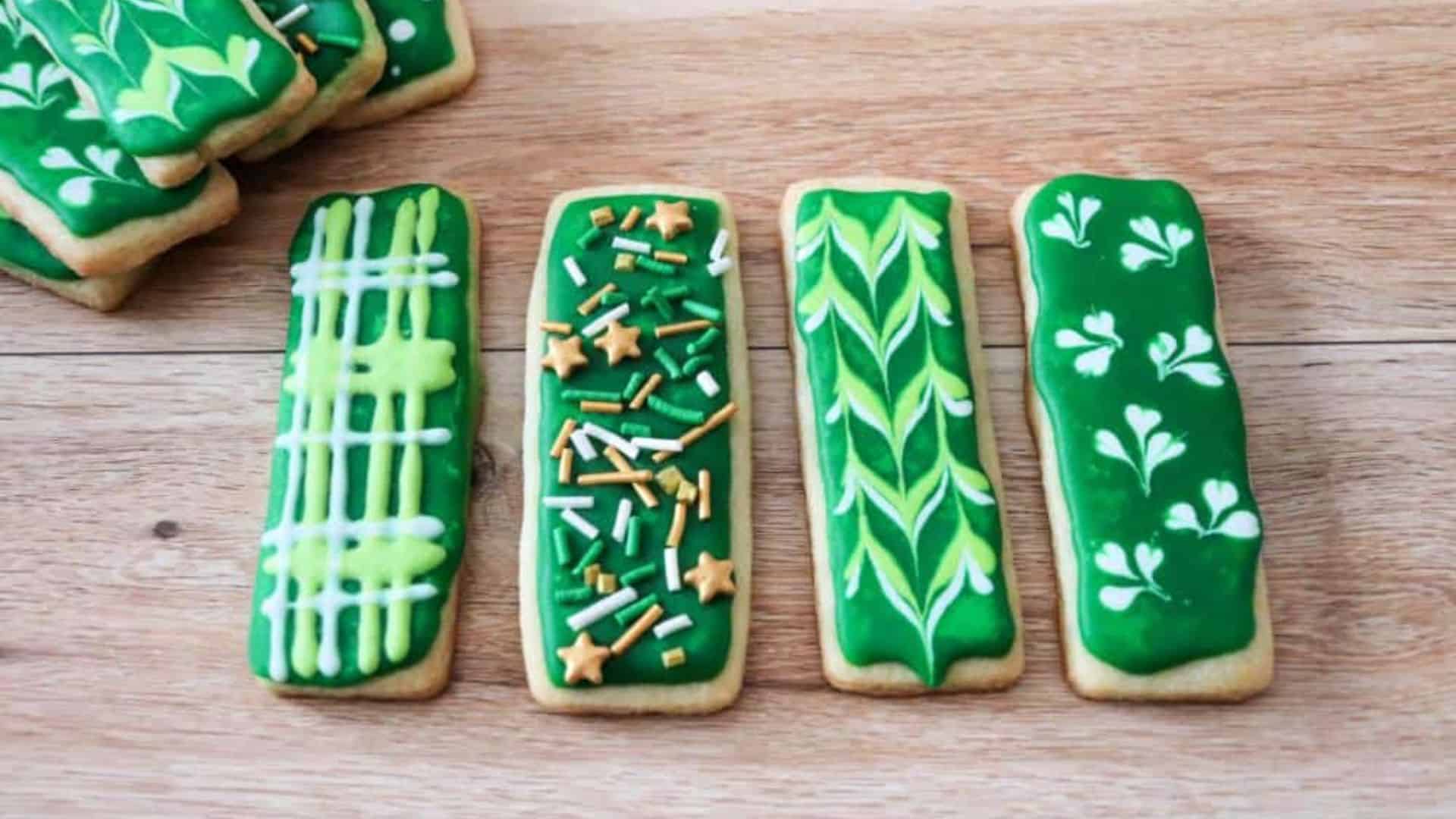 Green Sugar Cookies.