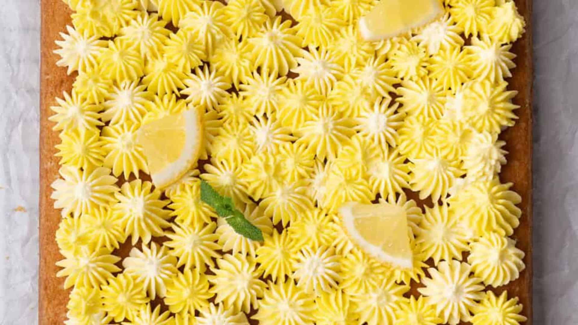 Lemon Sheet Cake.