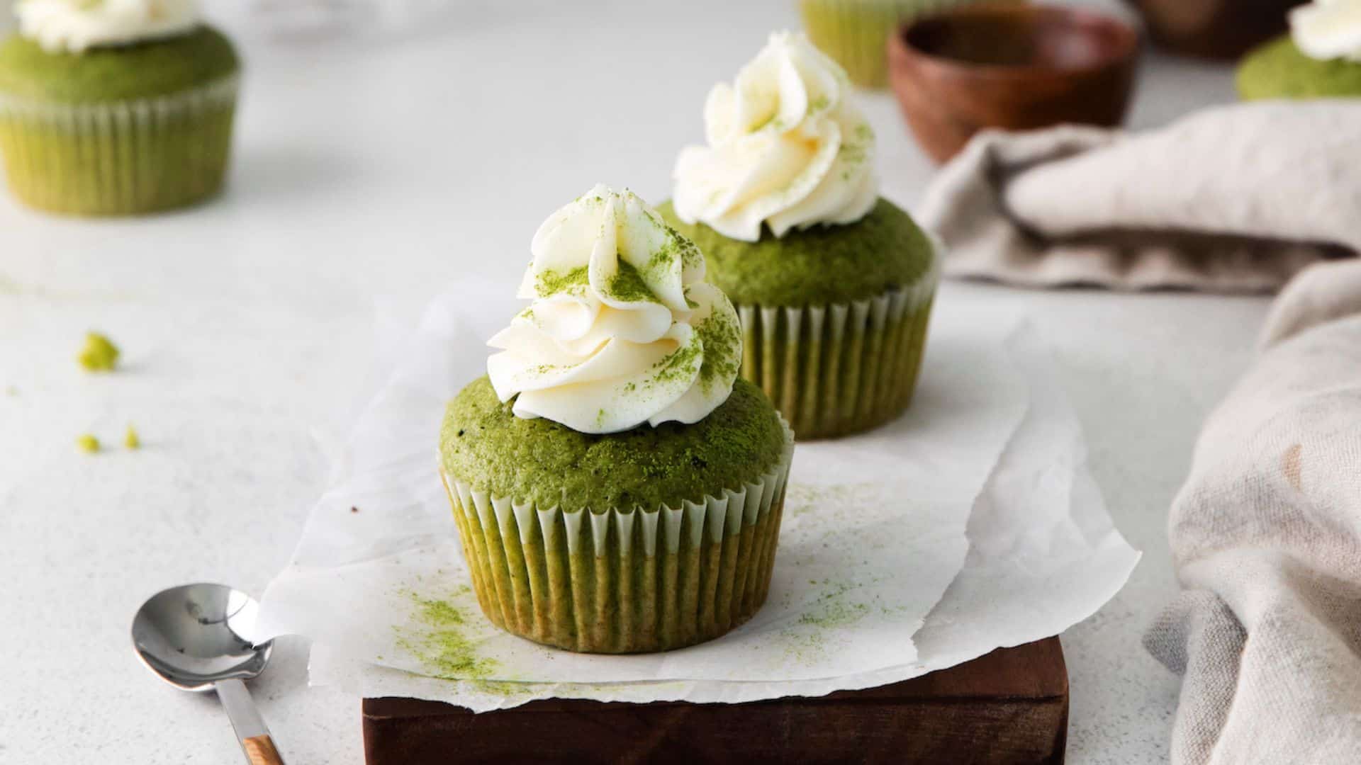 Matcha Cupcakes.