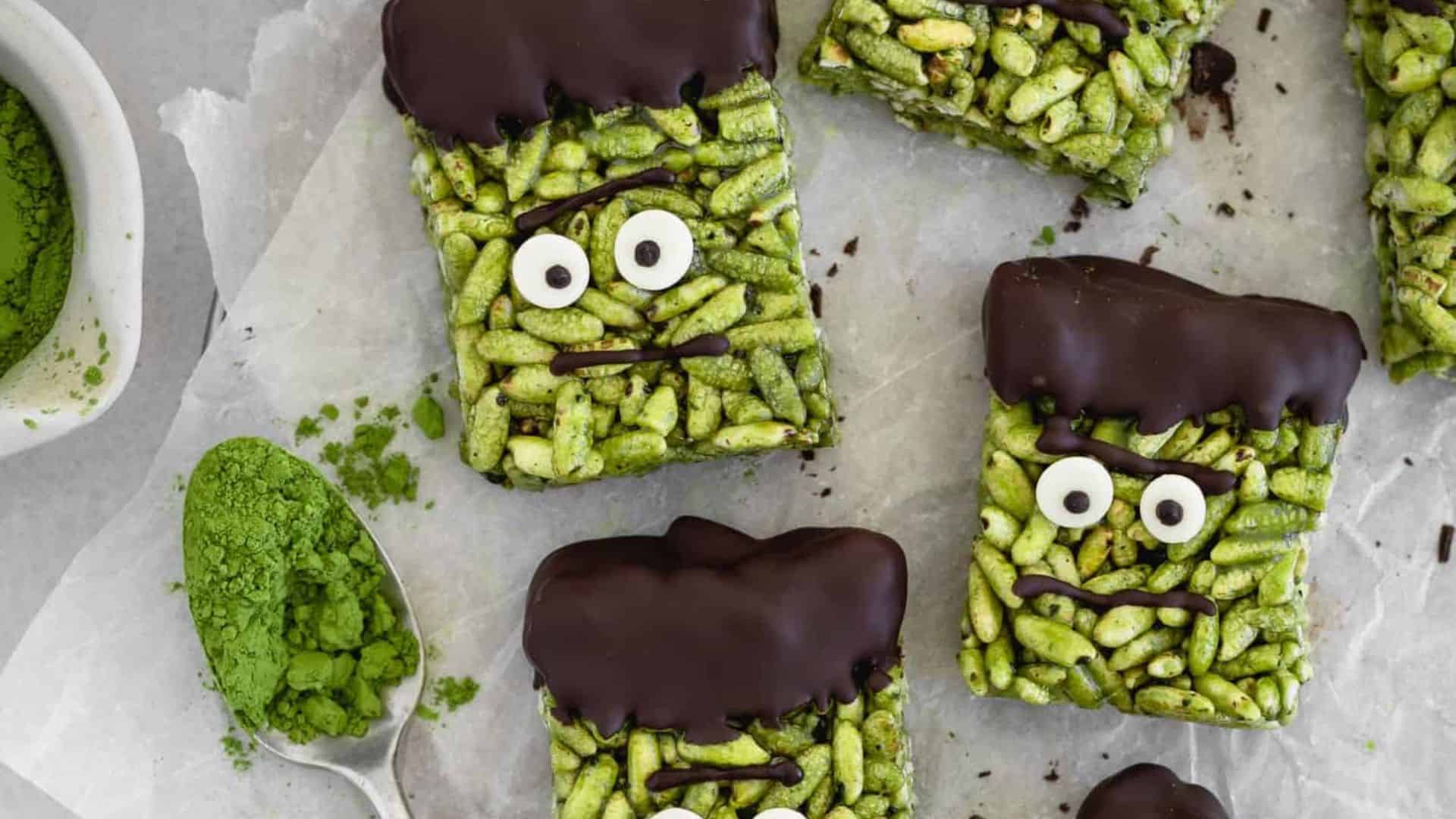 Matcha Rice Crispy Treats.