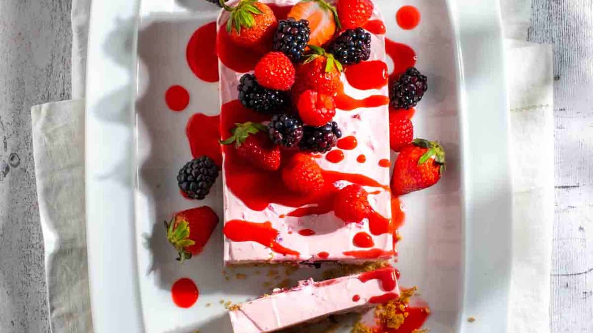 Mixed Berry Cheesecake.
