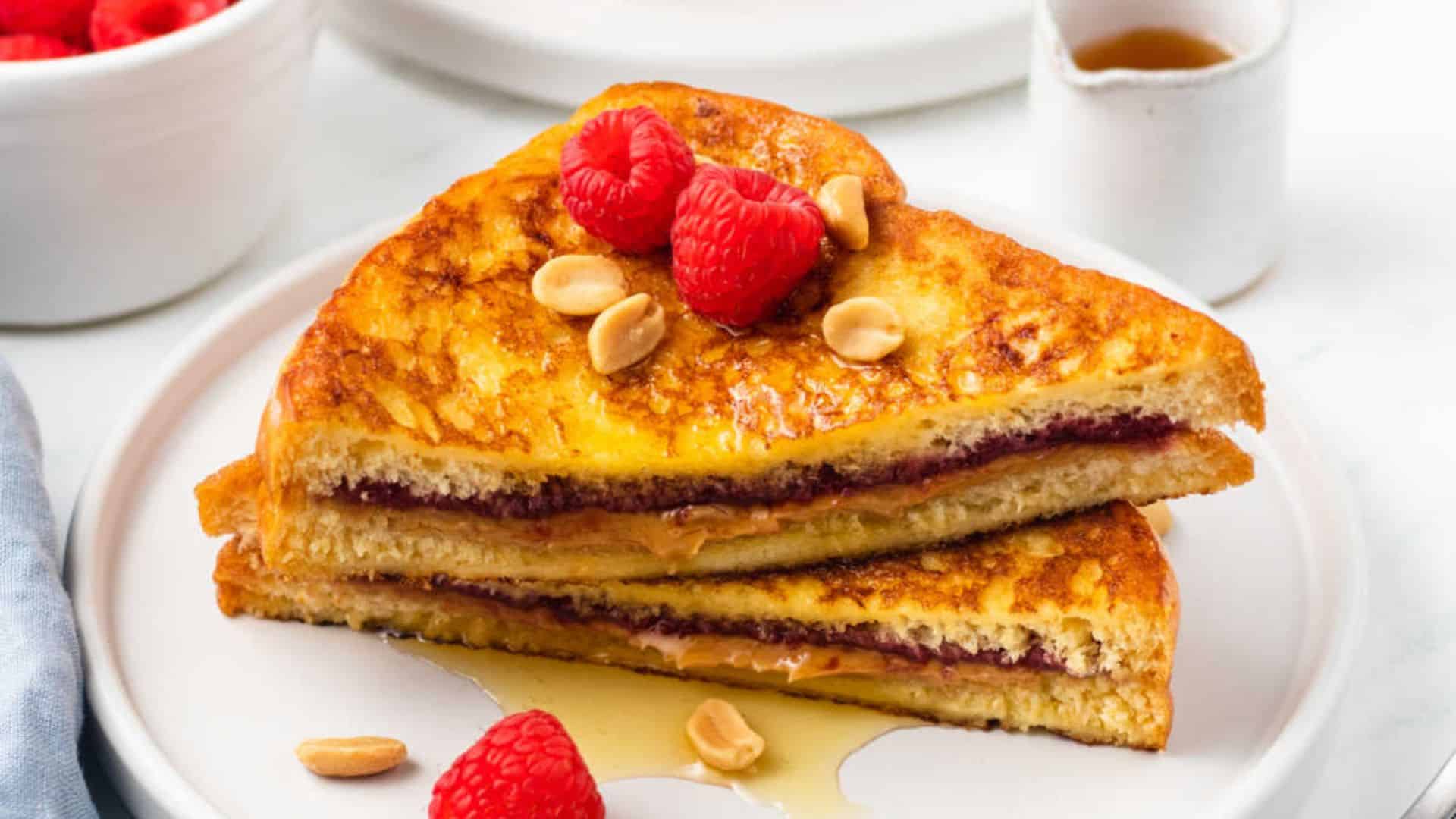 Peanut Butter and Jelly French Toast.