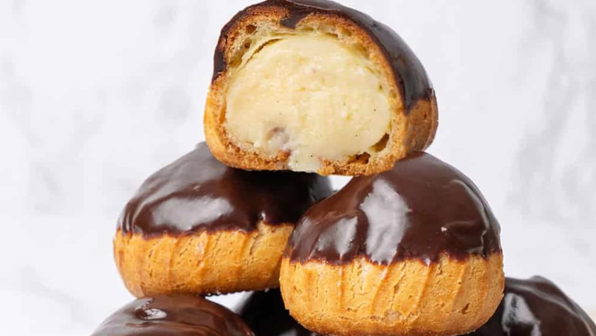 Profiteroles with chocolate ganache