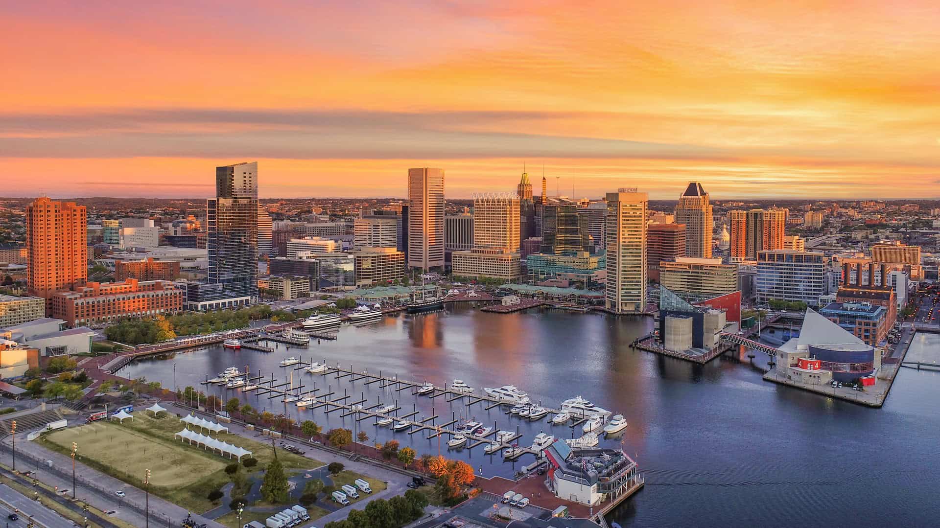 Baltimore maryland sunrise