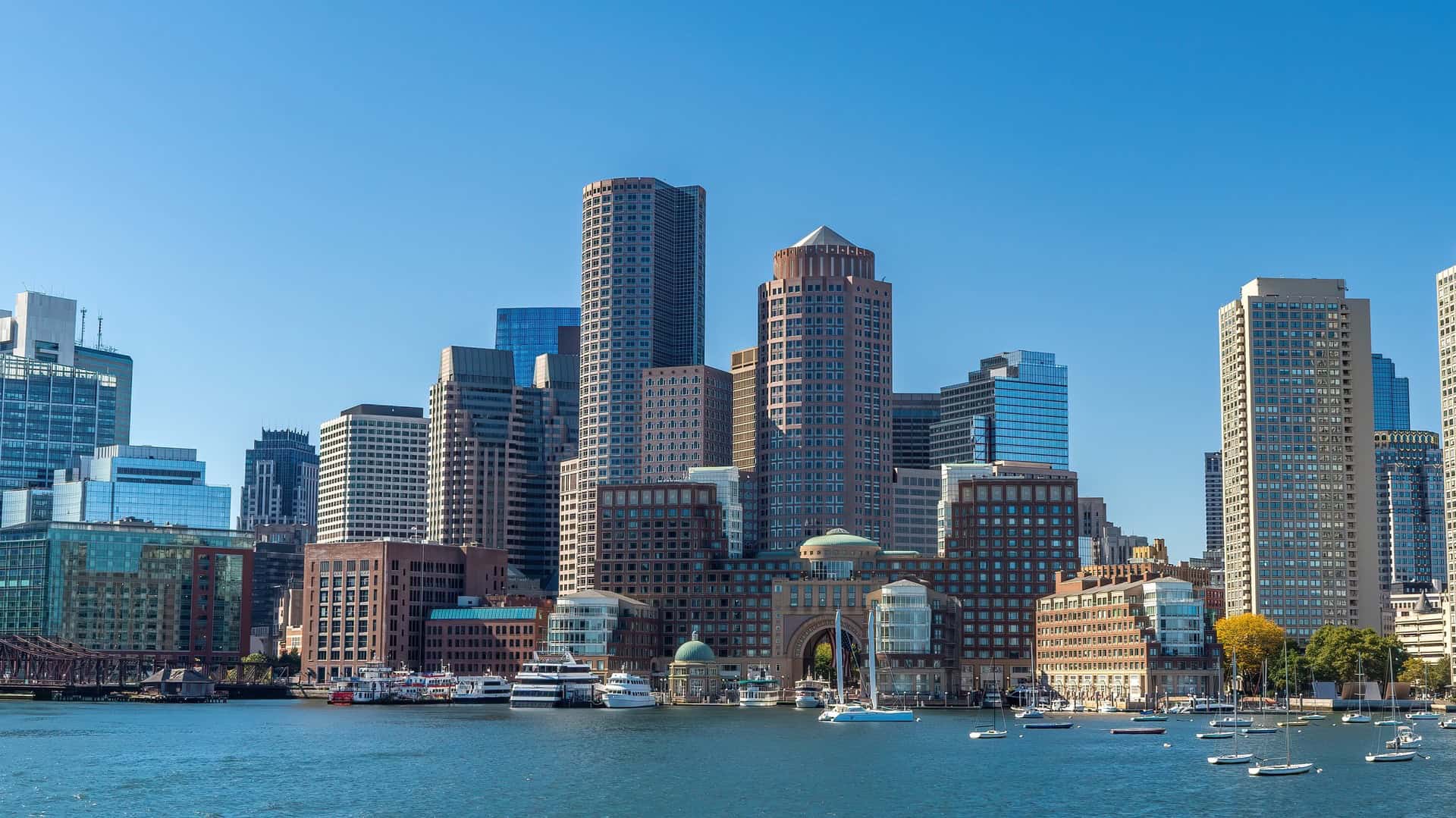 View of Boston from the water
