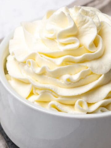 whipped cream chantilly.
