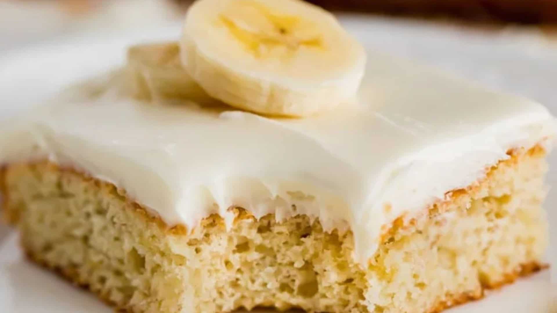A slice of banana bar.