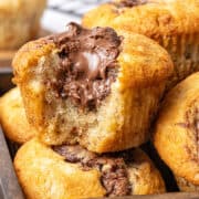 Banana Nutella Muffins.