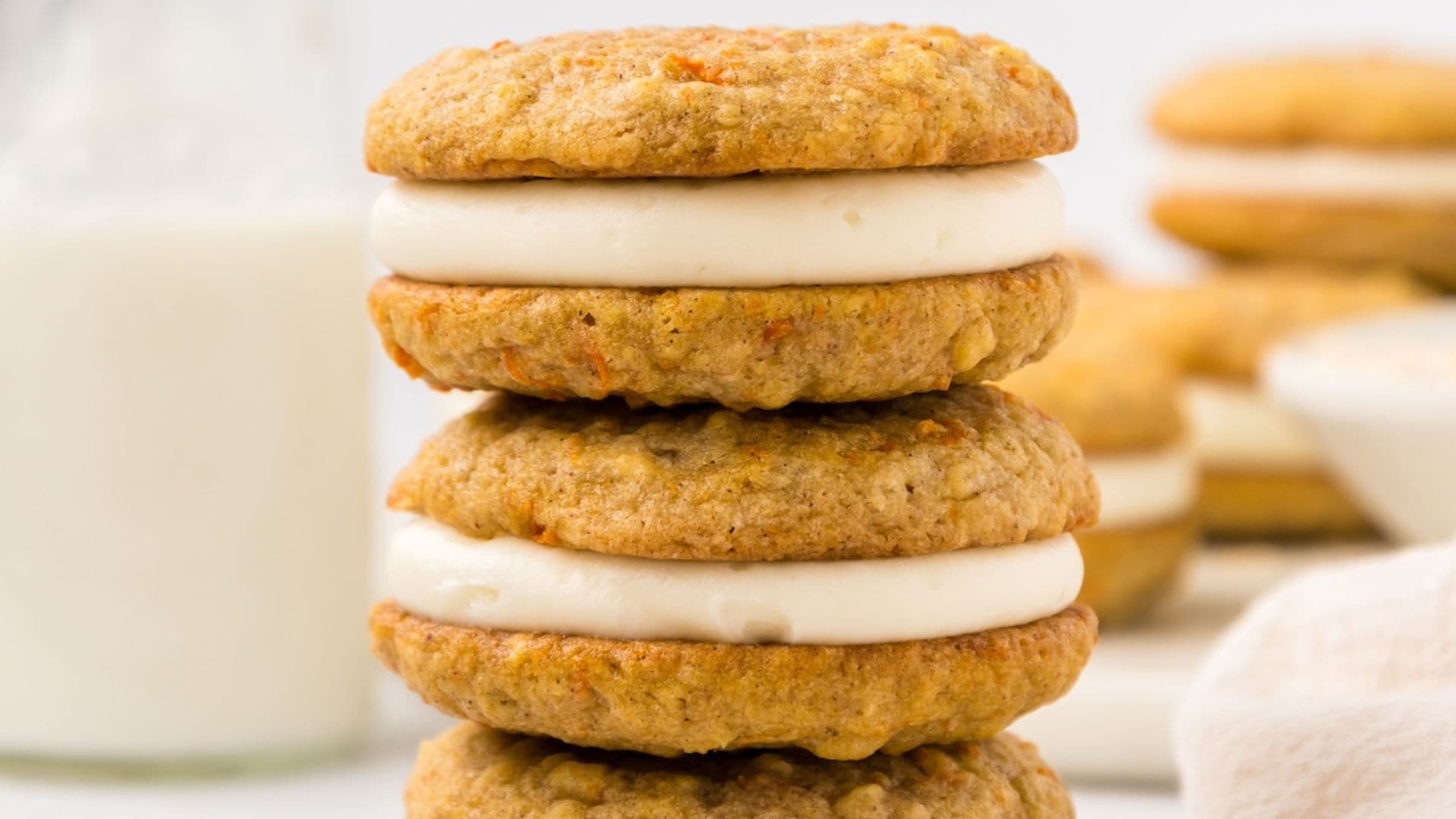 Carrot Cake Oatmeal Cream Pies.