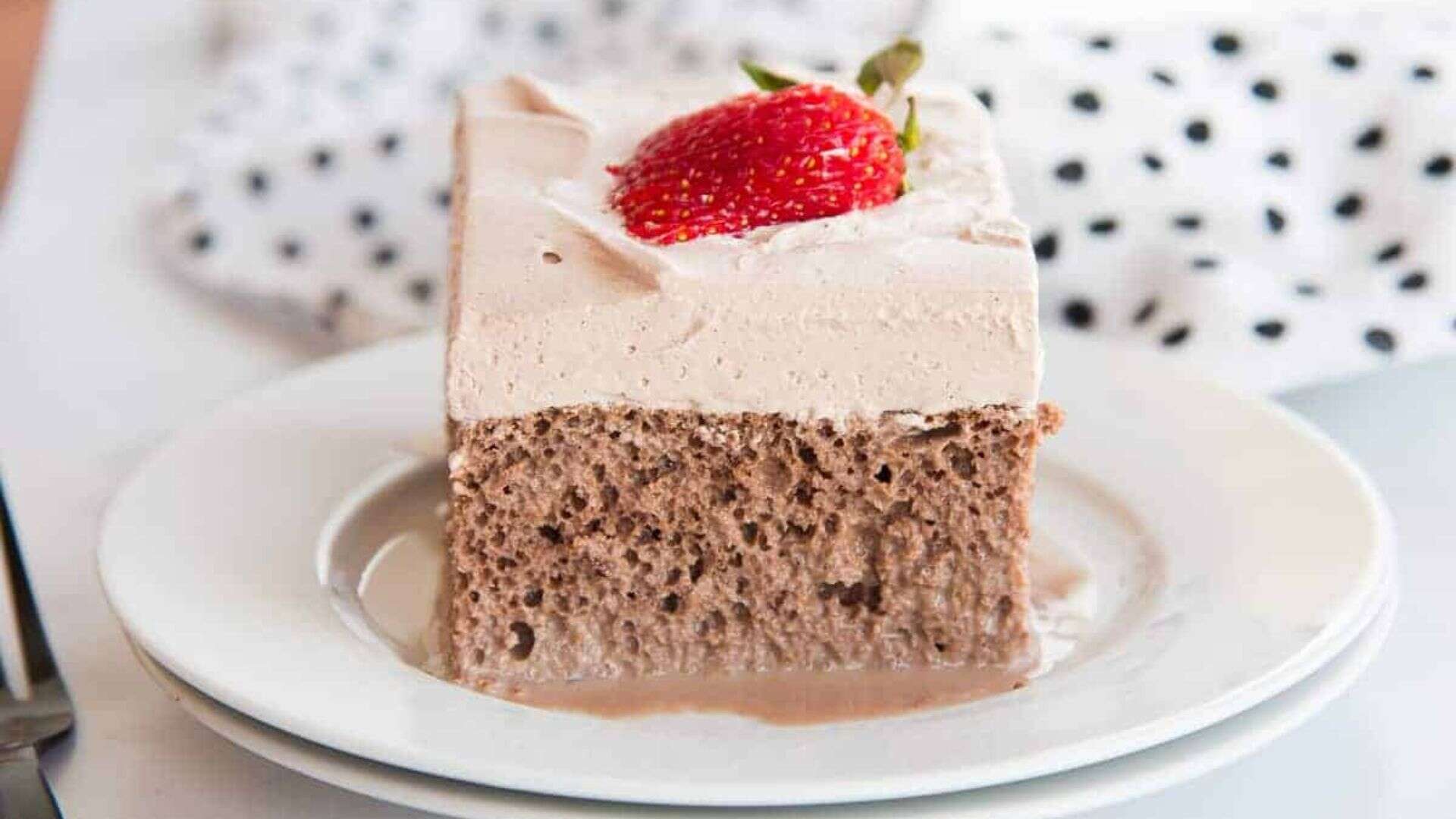 Chocolate Tres Leches Cake.