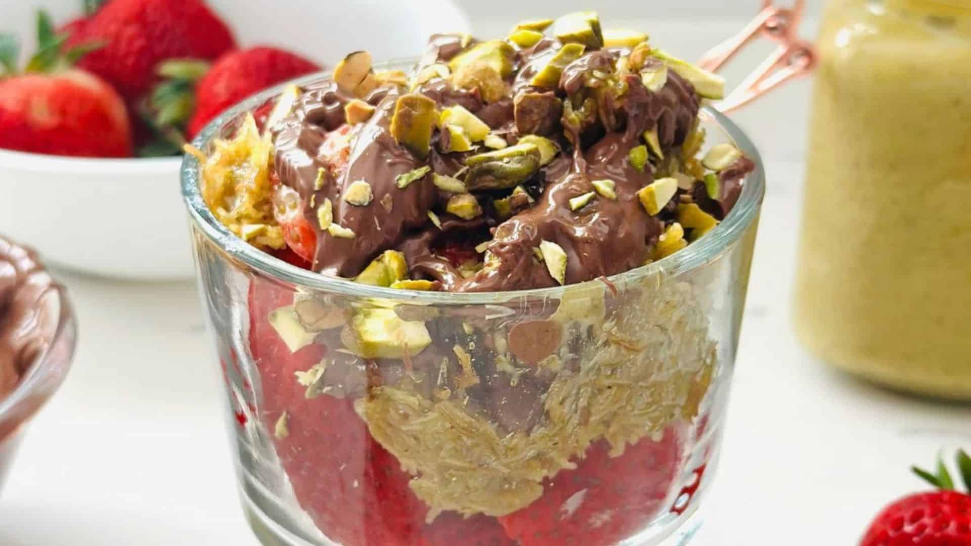 Dubai Chocolate Strawberry Cup.