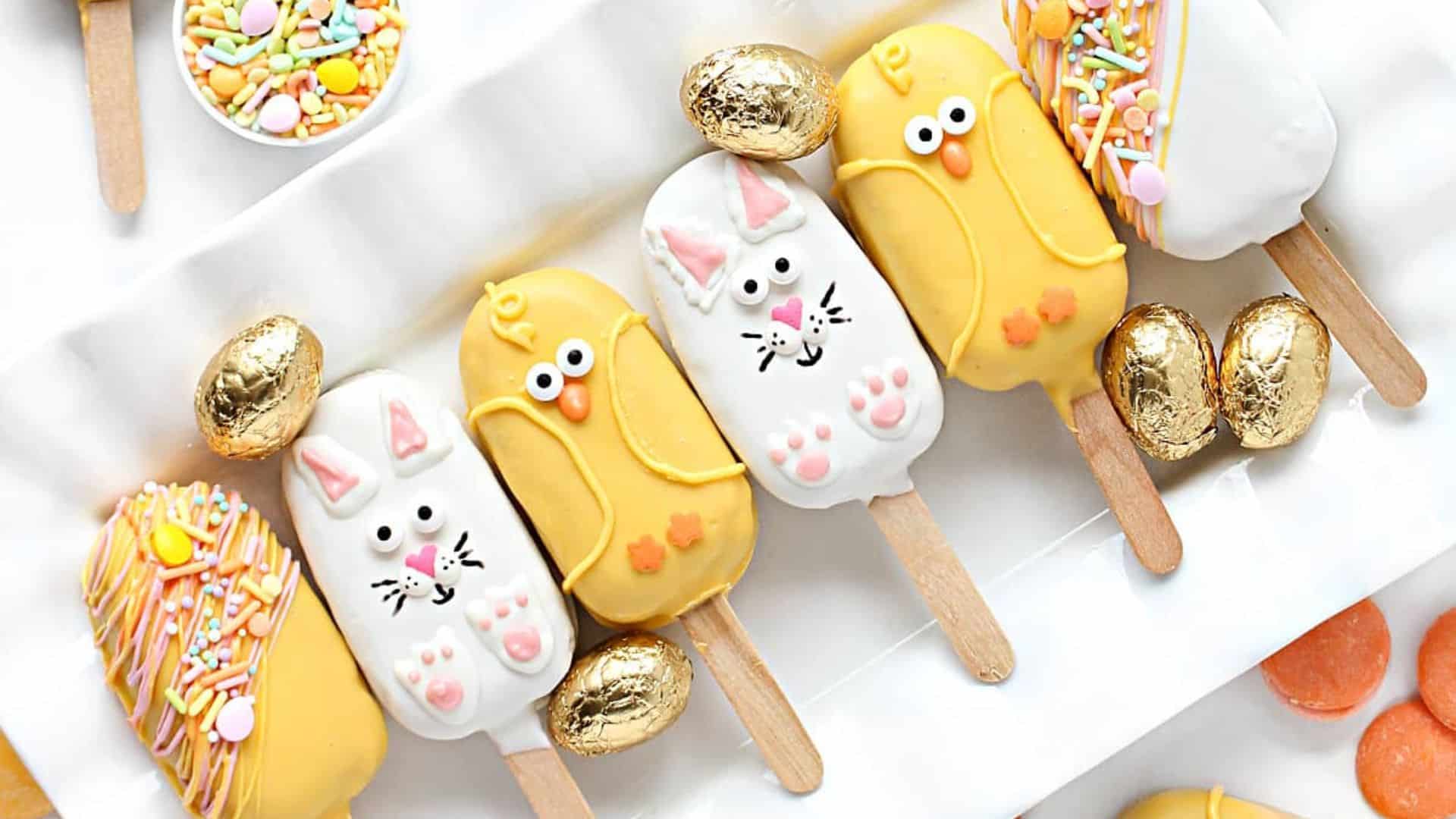 Easter Peanut Chews Candy Pops.