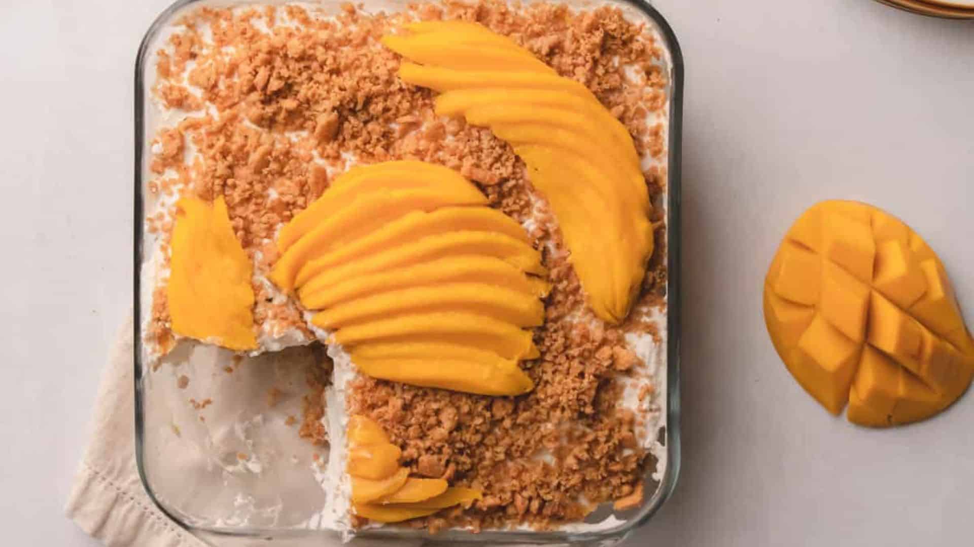 Filipino Mango Graham Float (1).