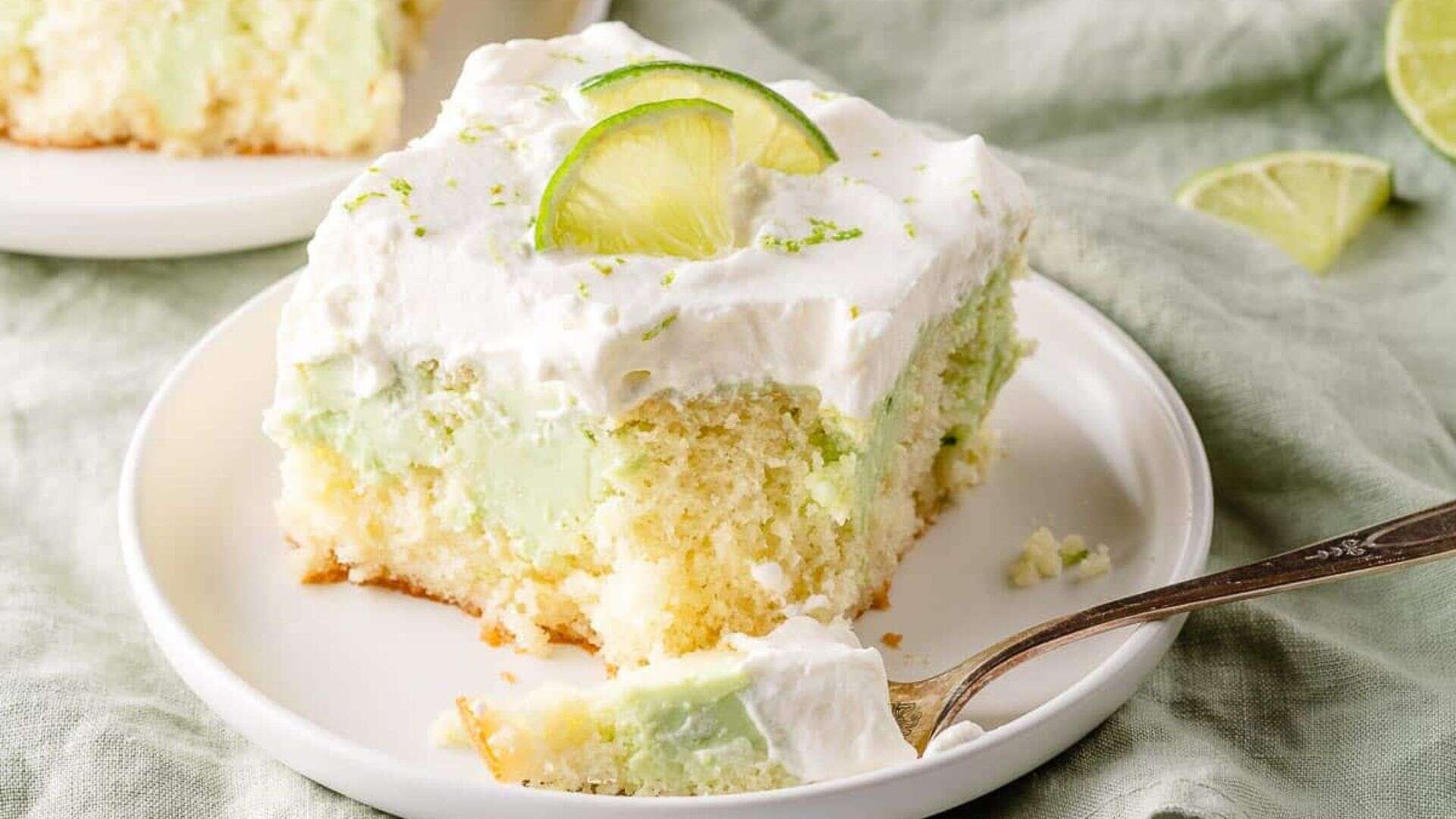 Key Lime Poke Cake.
