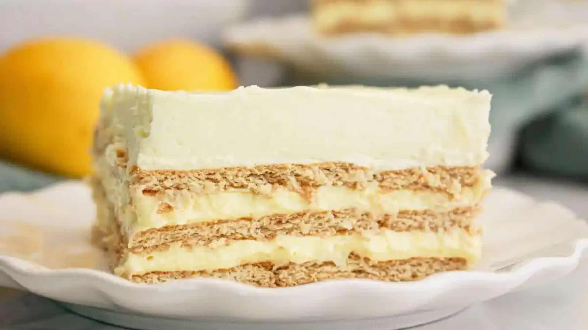 Lemon Eclair Cake.
