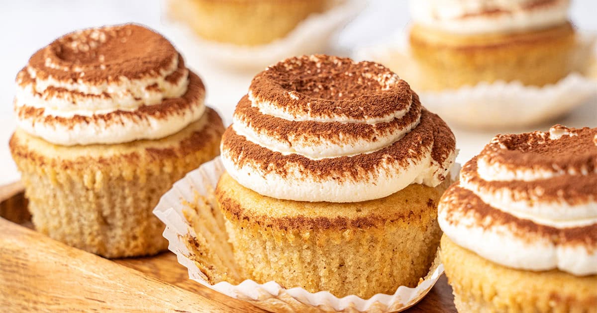 Tiramisu cupcakes.