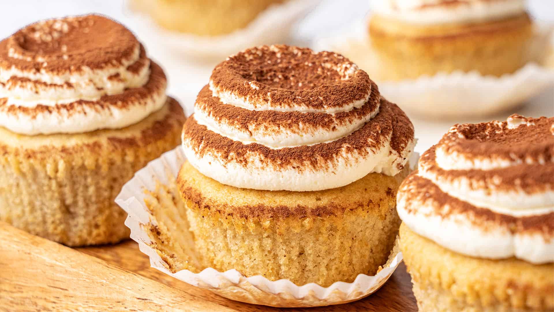 Tiramisu cupcakes.