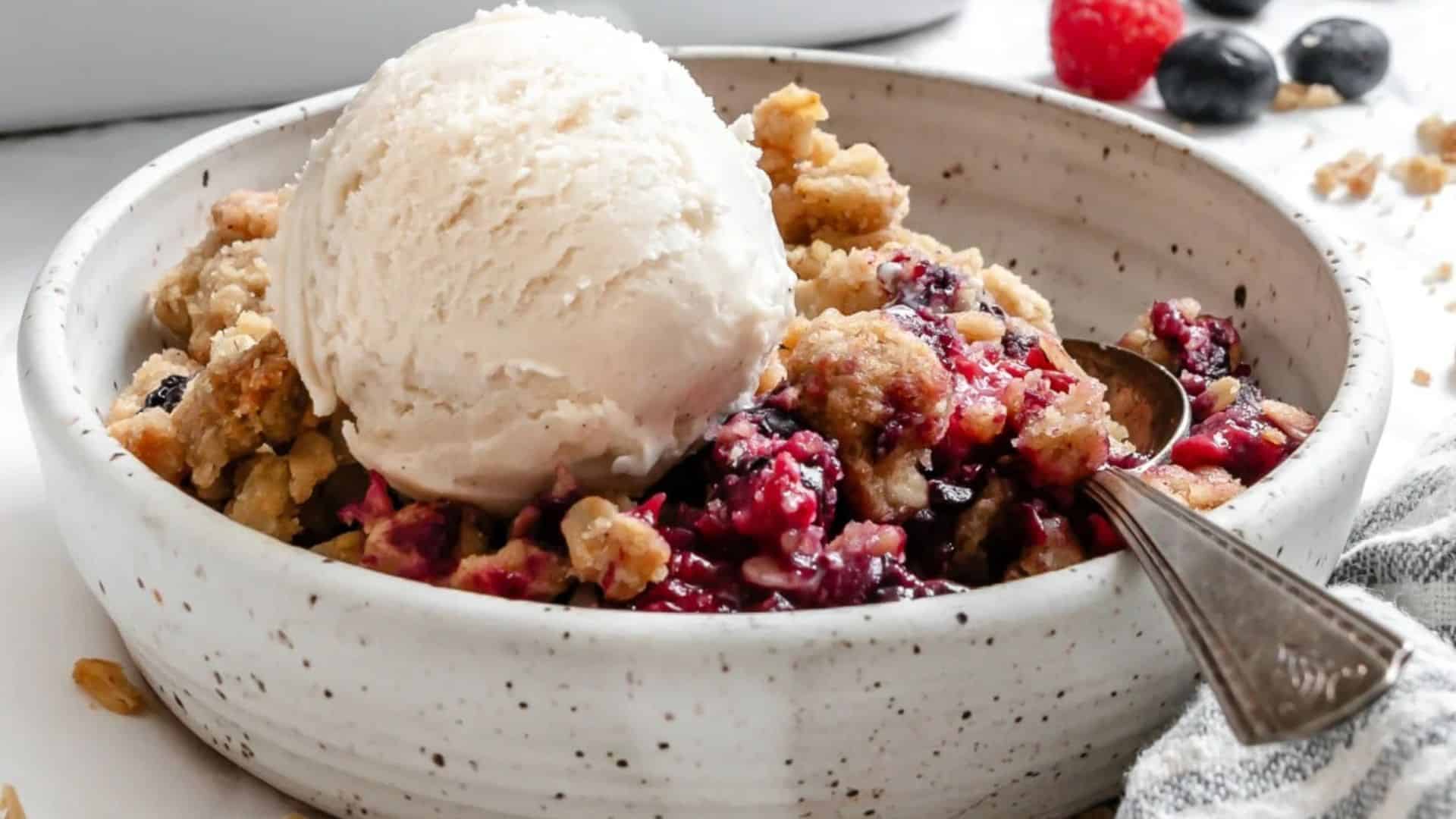 Triple Berry Crisp.