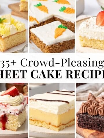6 different crowd pleasing desserts.