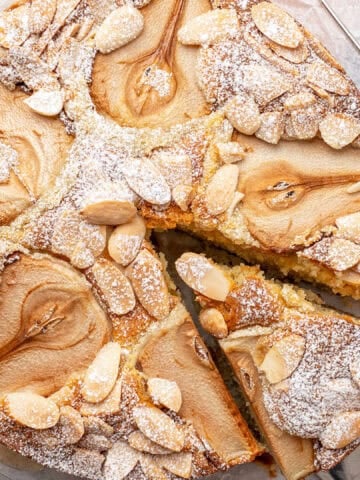Pear Almond Cake.