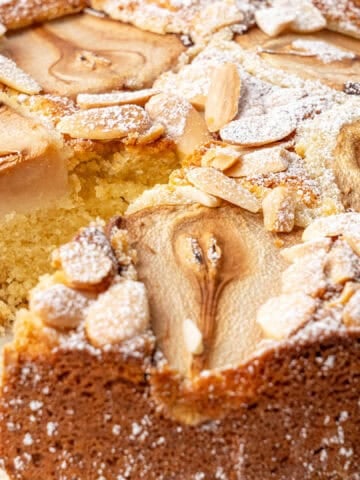 Pear Almond Cake.