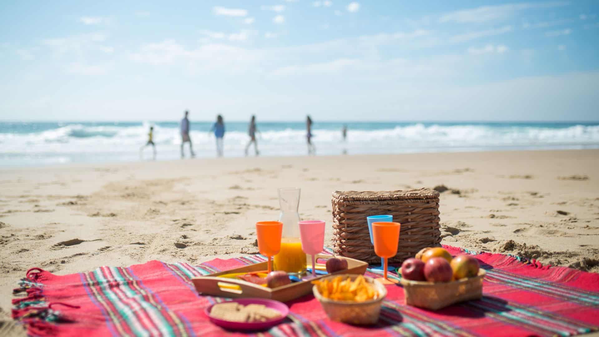 Picnic on the beach.