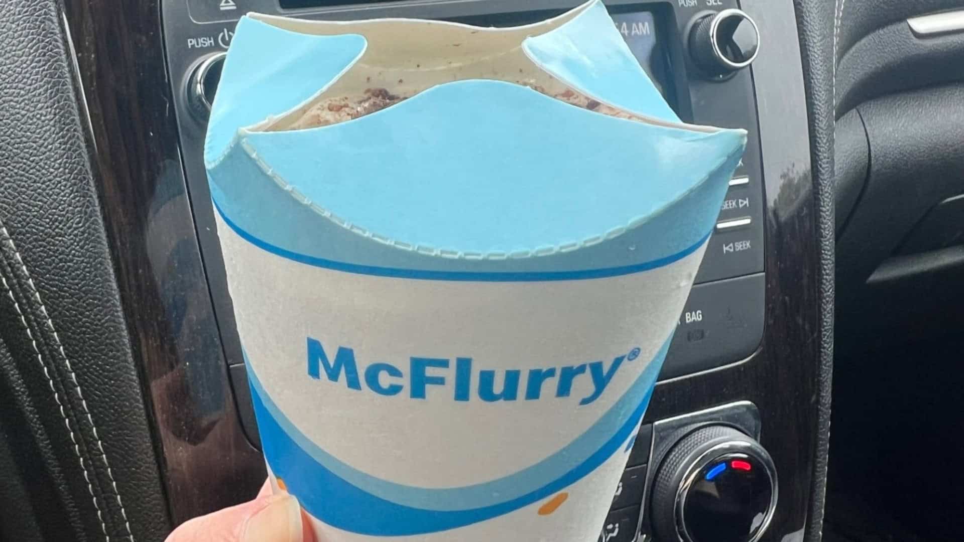 McFlurry cup from McDonalds