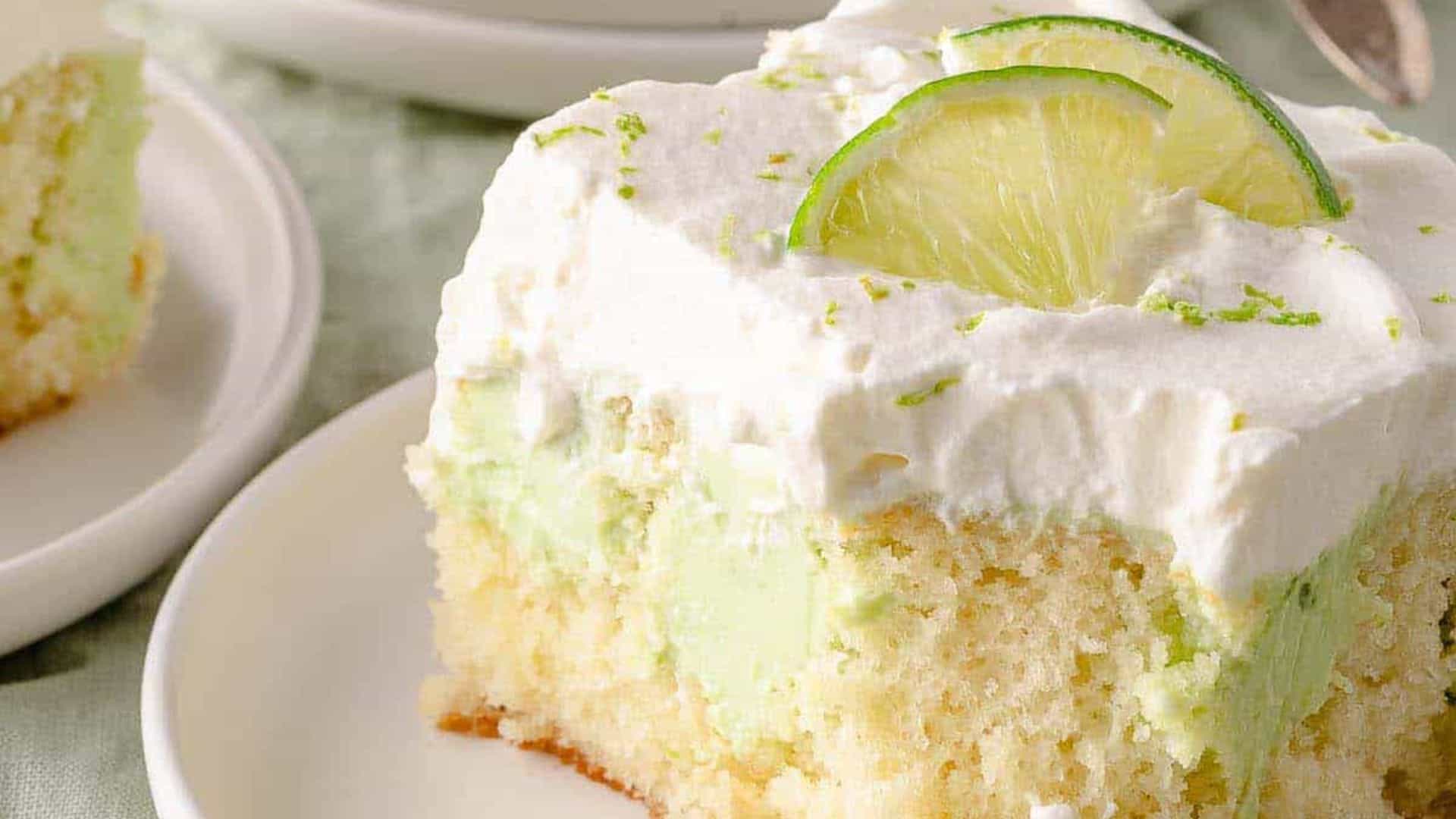 Key Lime Poke Cake.