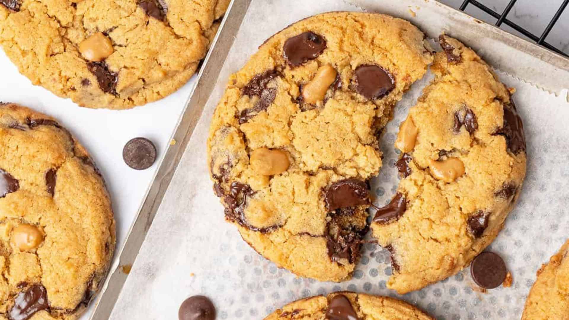Peanut Butter Chocolate Chip Cookies.
