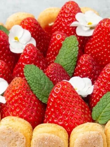 Strawberry Charlotte Cake.