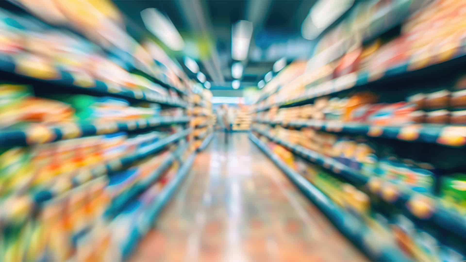 blurry grocery store vision
