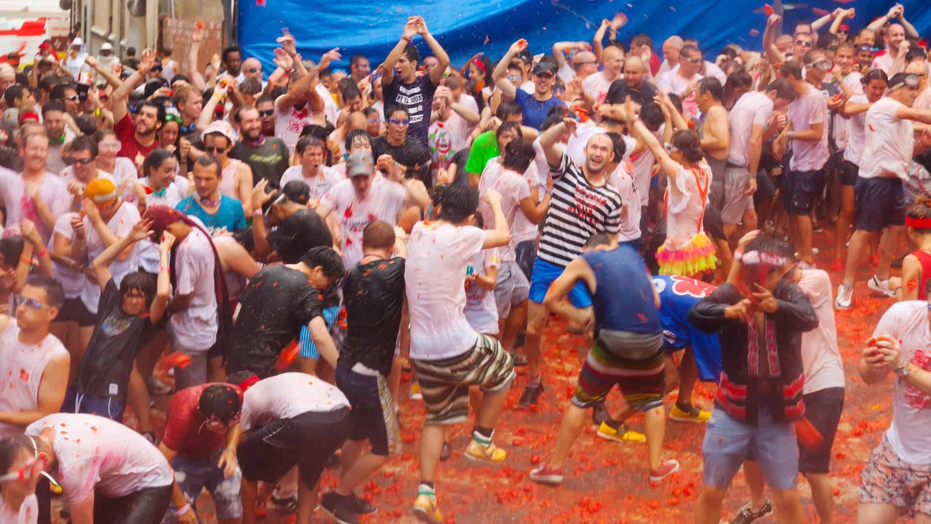 Tomato festival in Spain Tomatino festival