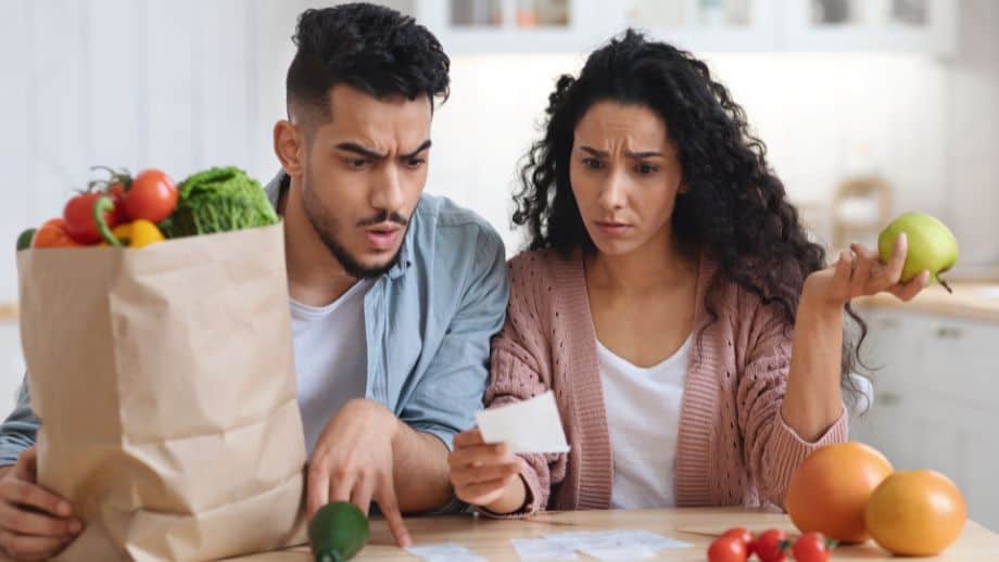 Couple shocked at grocery bill