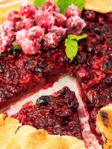 Cranberry Galette.
