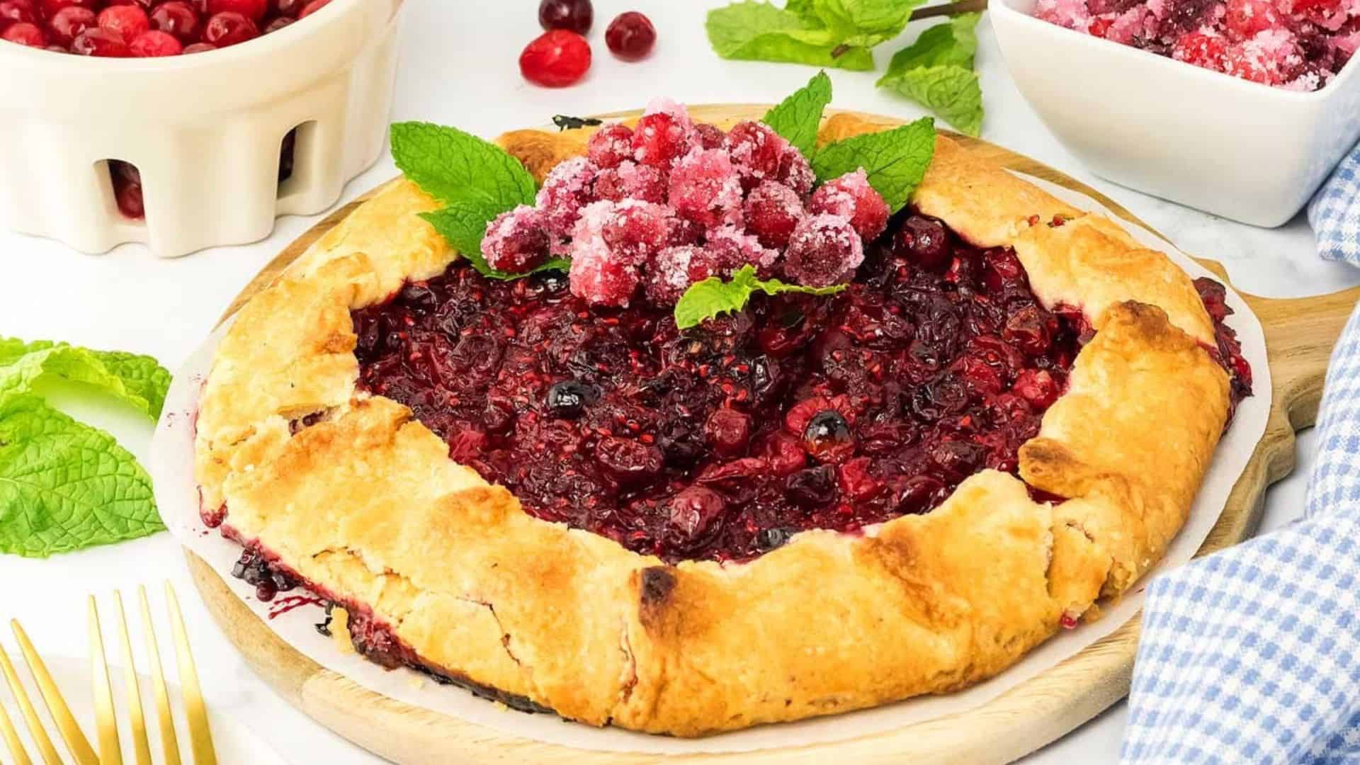 Cranberry Galette.