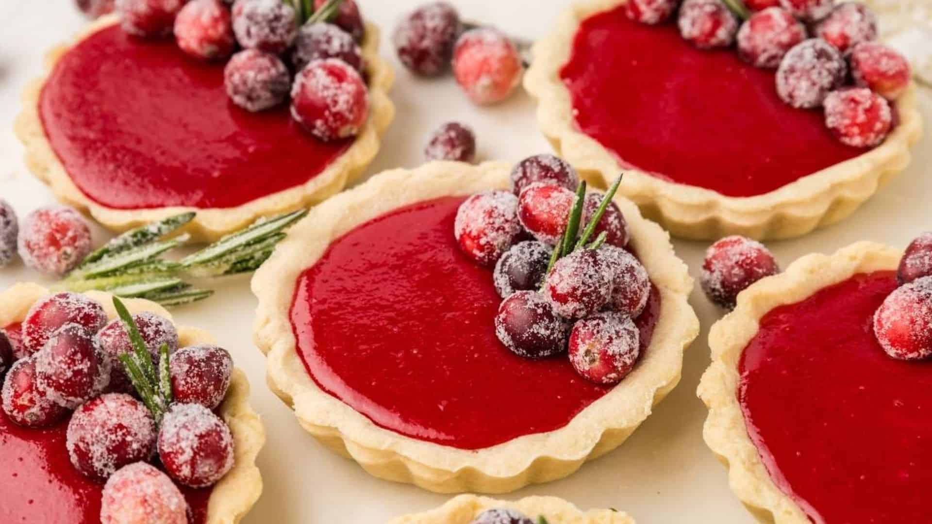 Cranberry Tartlets.