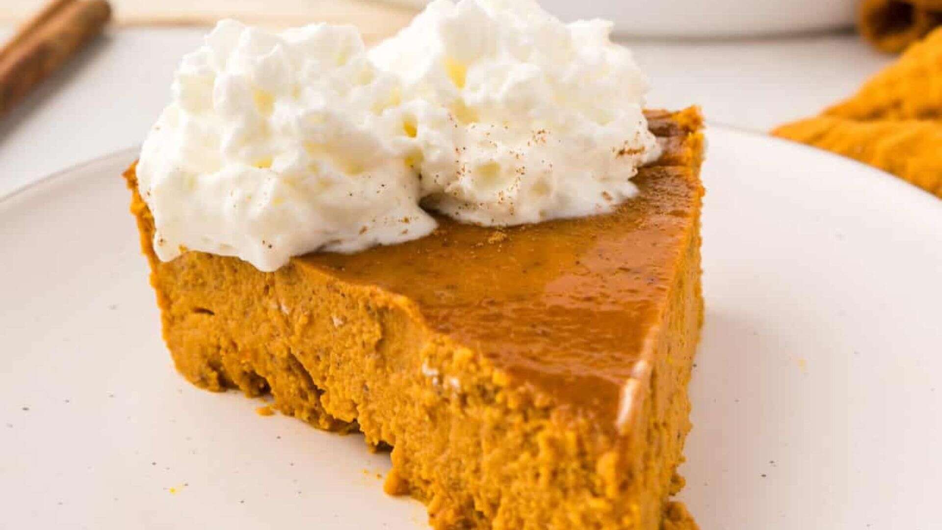 Crustless Pumpkin Pie.