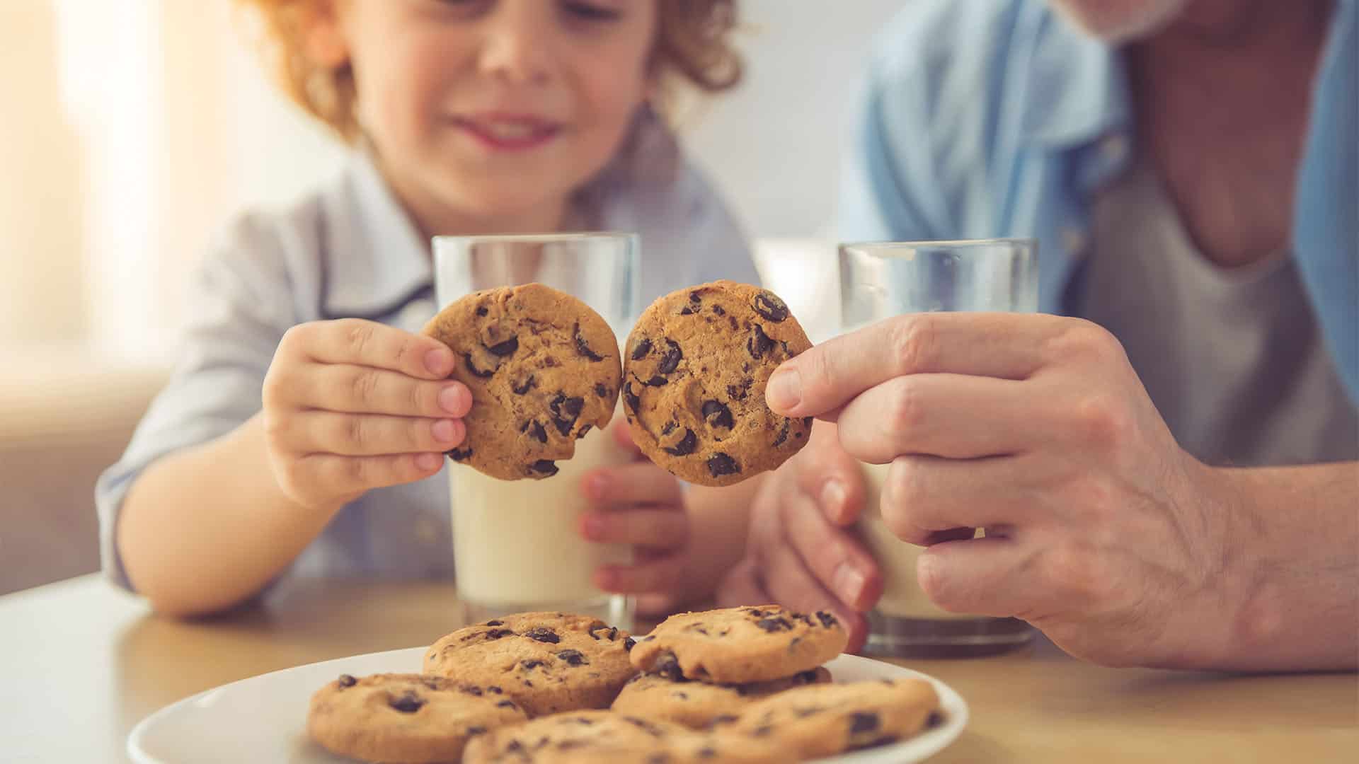 eating cookies