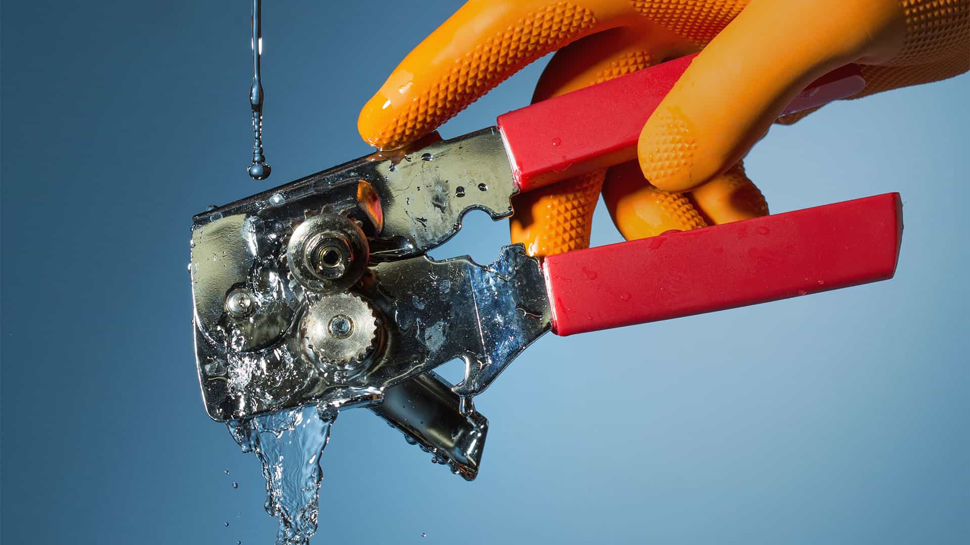 washing can opener.