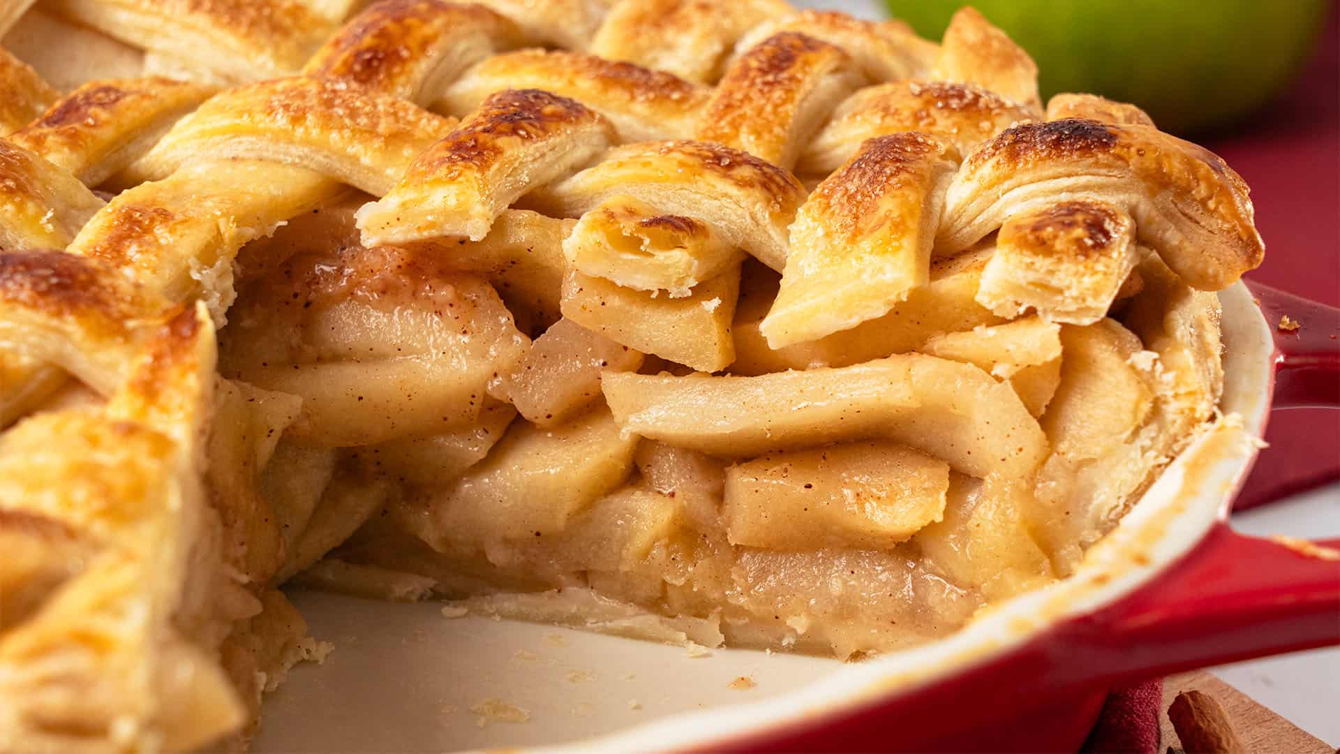 a slice of apple pie.