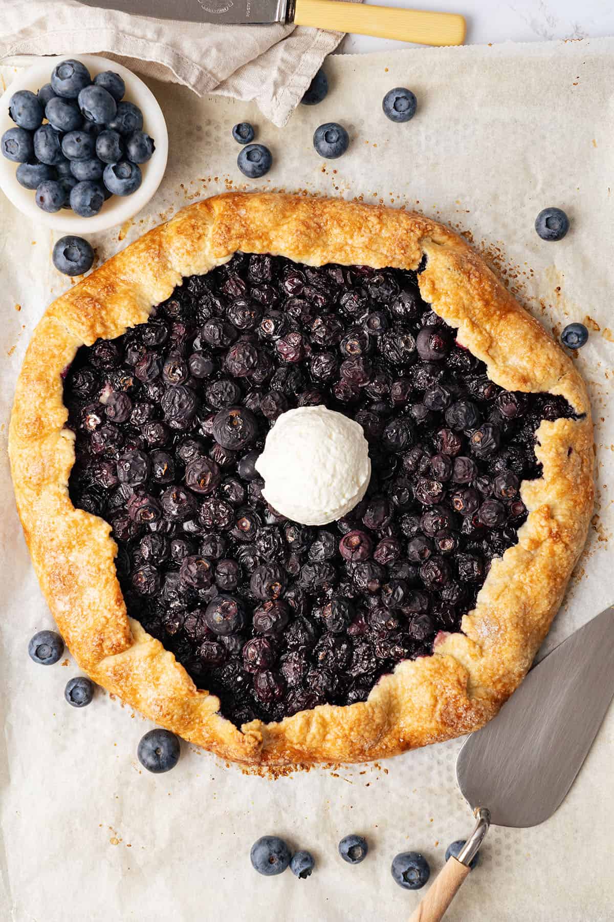 Blueberry Galette - Spatula Desserts